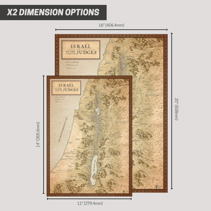 Israel in the Time of Judges Bible Map