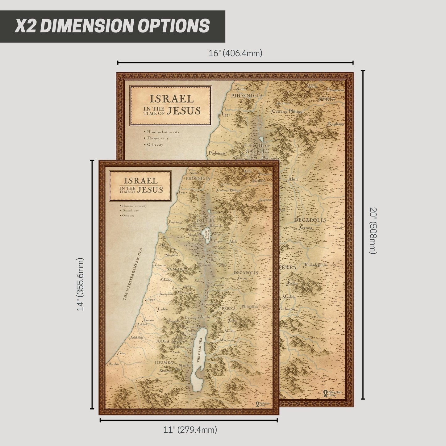 Israel in the Time of Jesus Bible Map