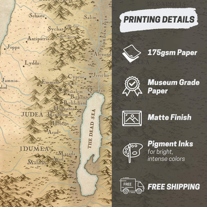 Israel in the Time of Jesus Bible Map