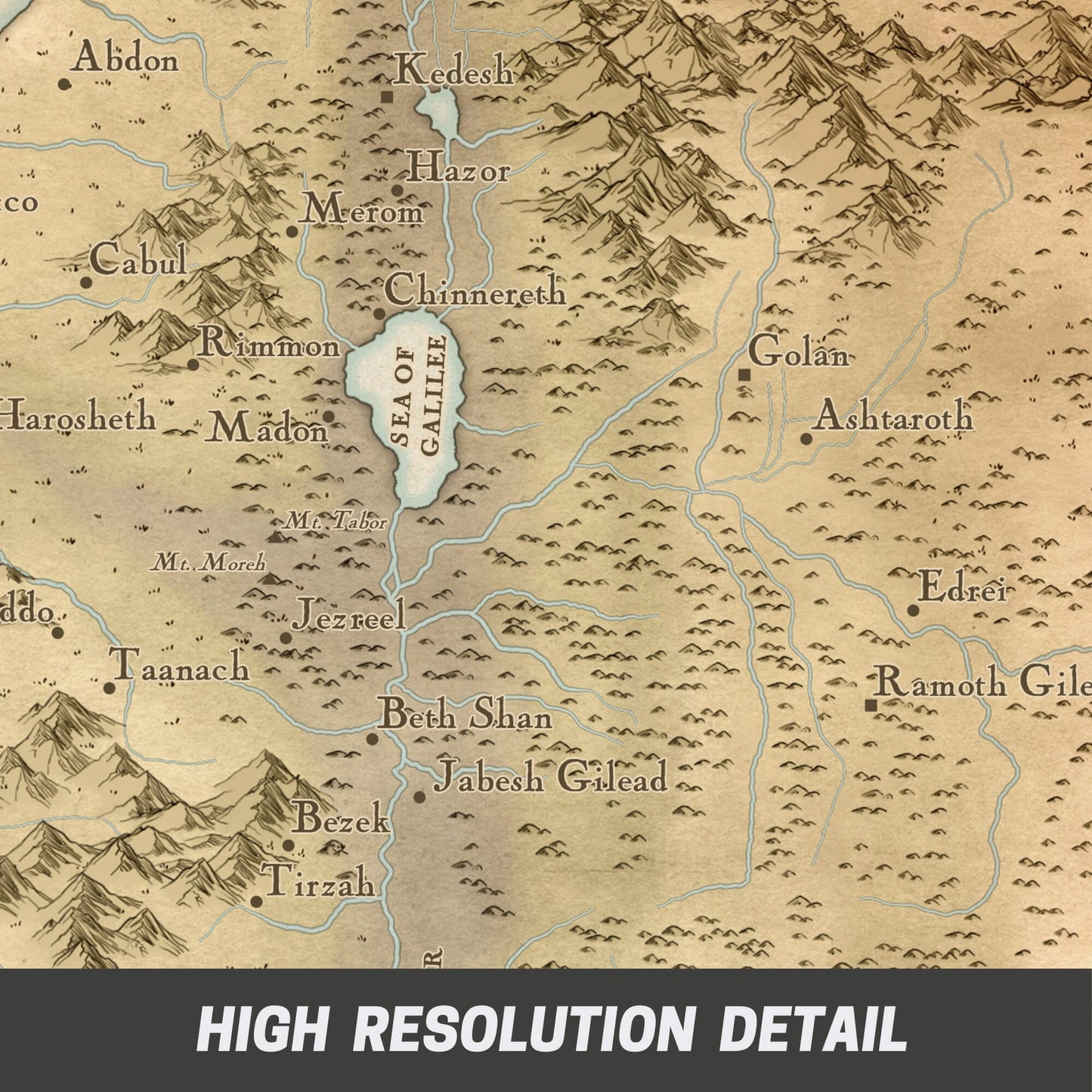 Israel in the Time of Judges Bible Map