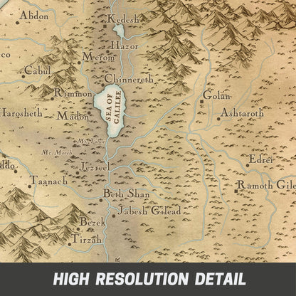 Israel in the Time of Judges Bible Map