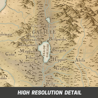 Israel in the Time of Jesus Bible Map