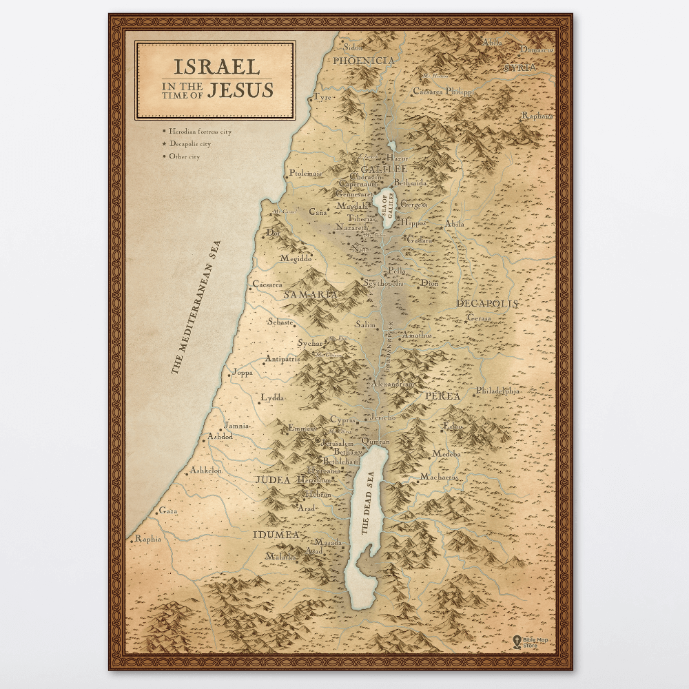 Biblical Map of Israel in the Time of Jesus