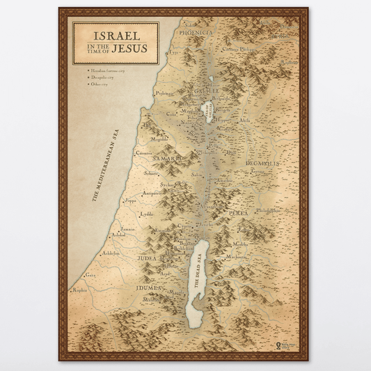 Biblical Map of Israel in the Time of Jesus