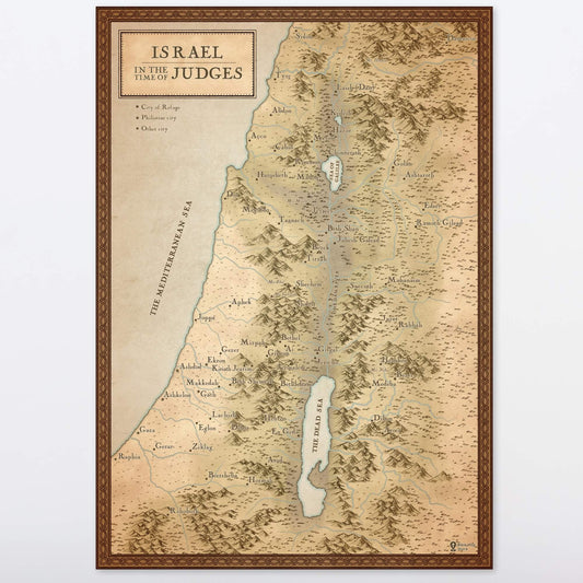 Israel in the Time of Judges Bible Map